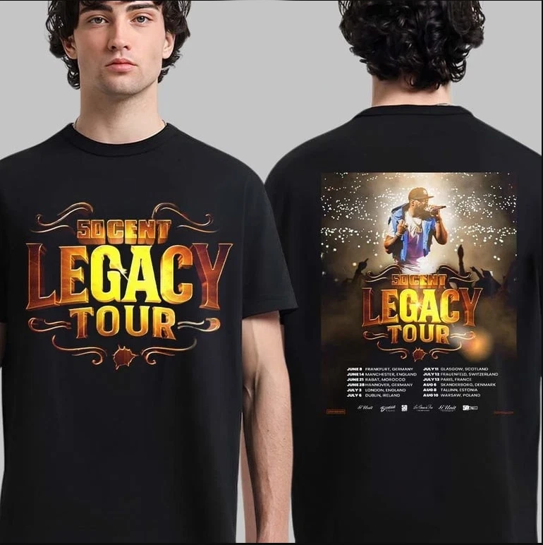 50 Cent Legacy Tour 2025 Tour T-Shirt