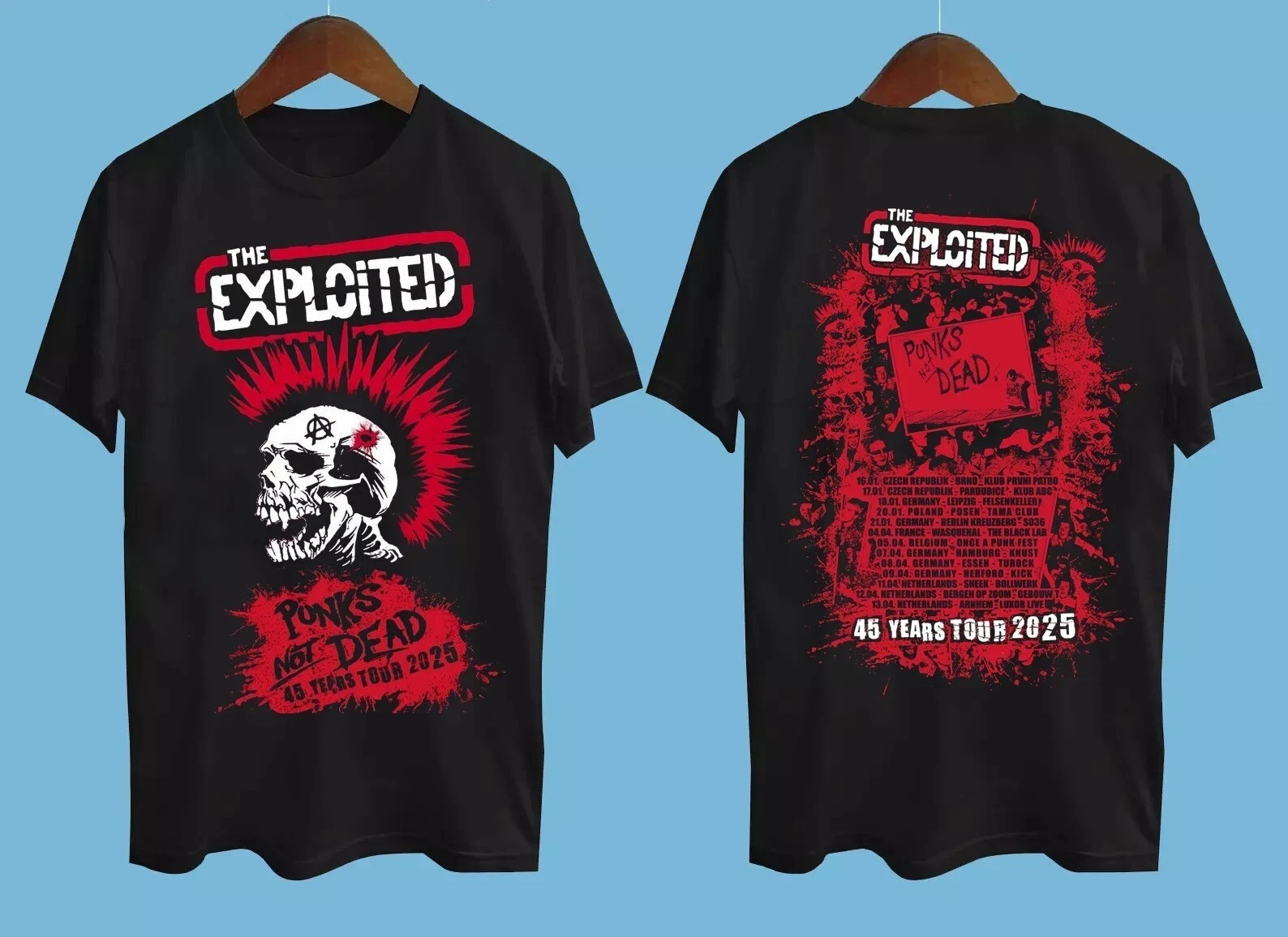 The Exploited Tour 2025 Band T-Shirt
