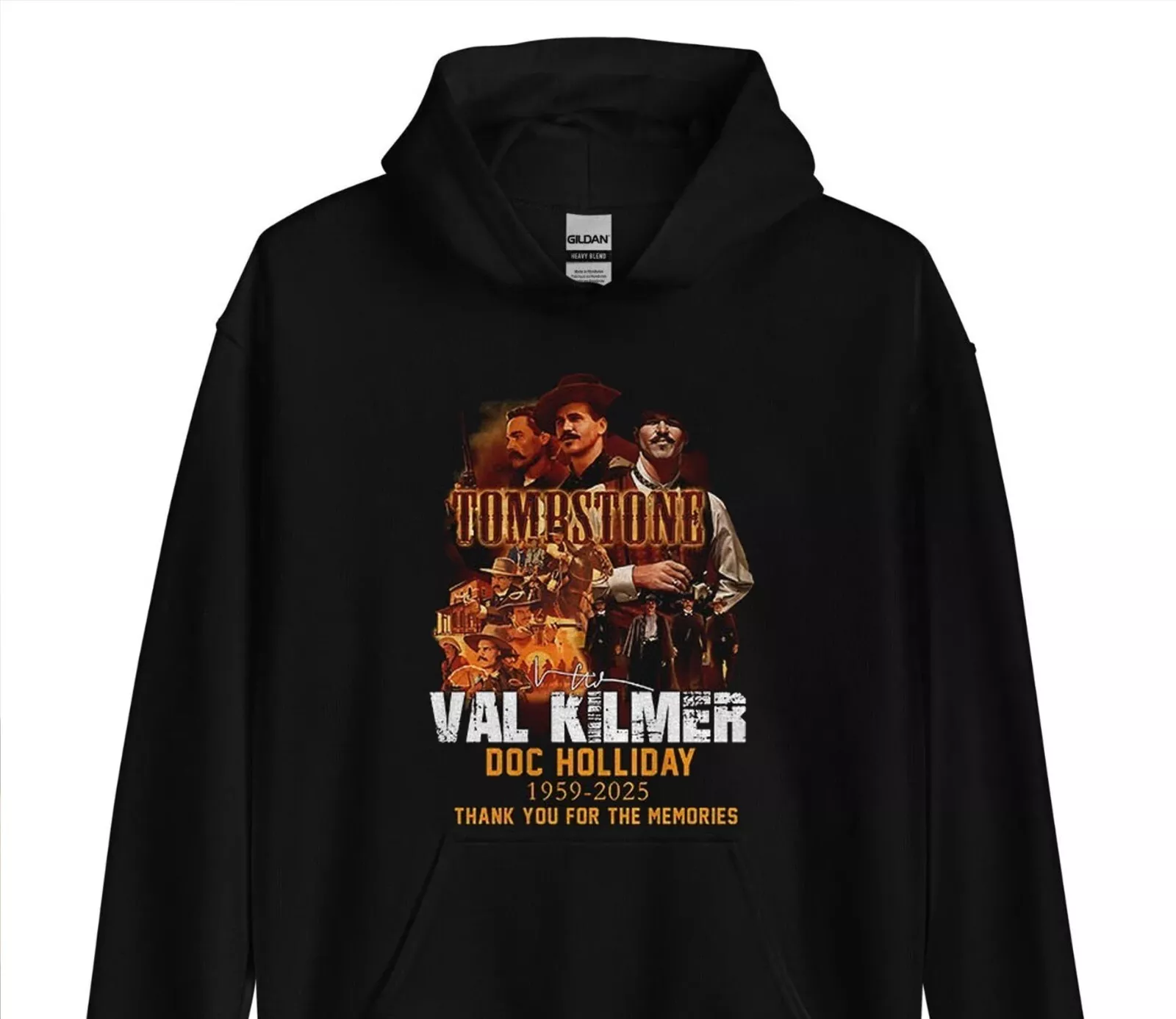Val Kilmer Doc Holliday 1959 2025 Hoodie