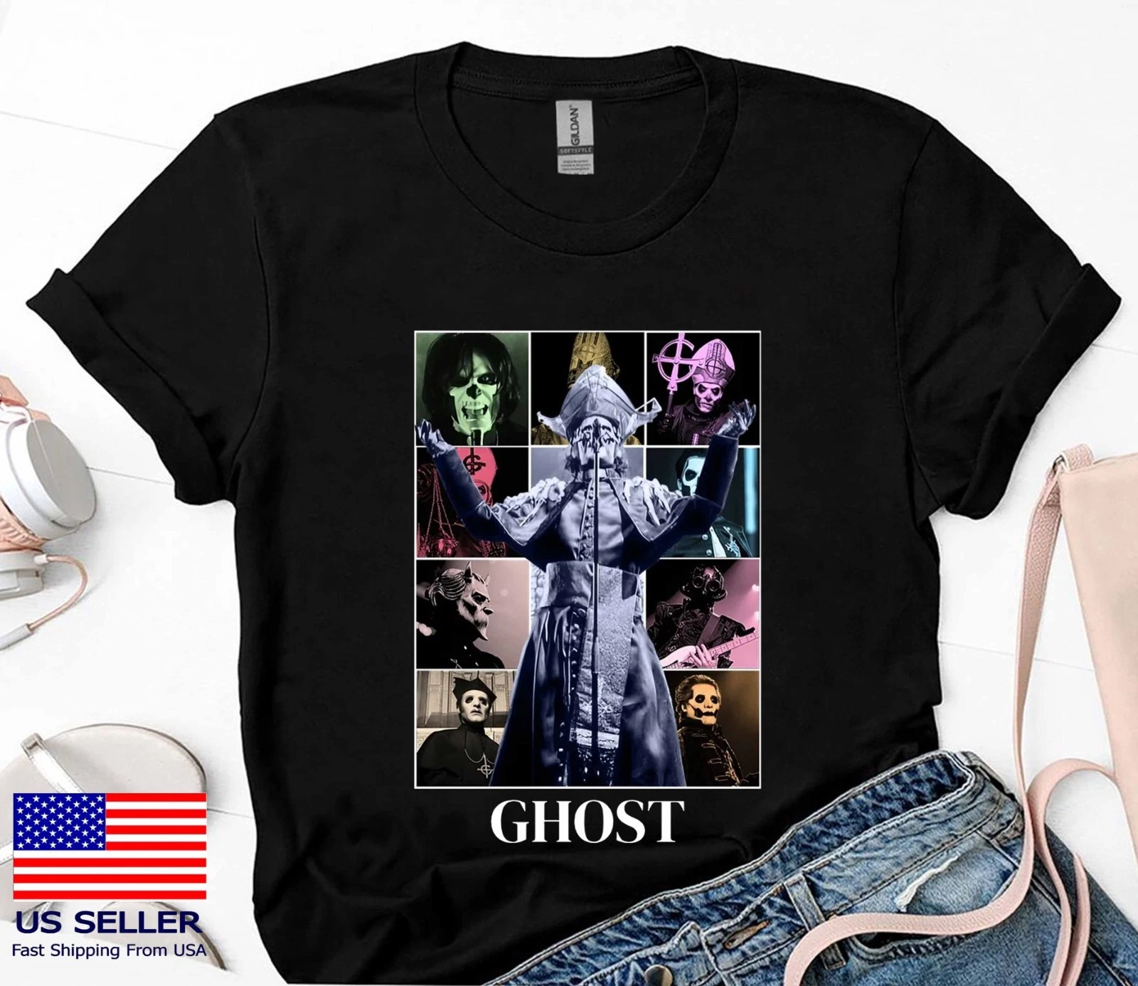 Ghost Papa Perpetua Metal Rock Band 2025 T-Shirt
