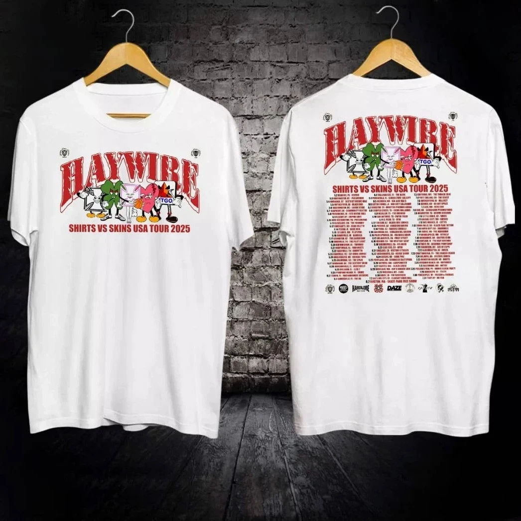 Haywire Band 2025 Us Tour White Shirt