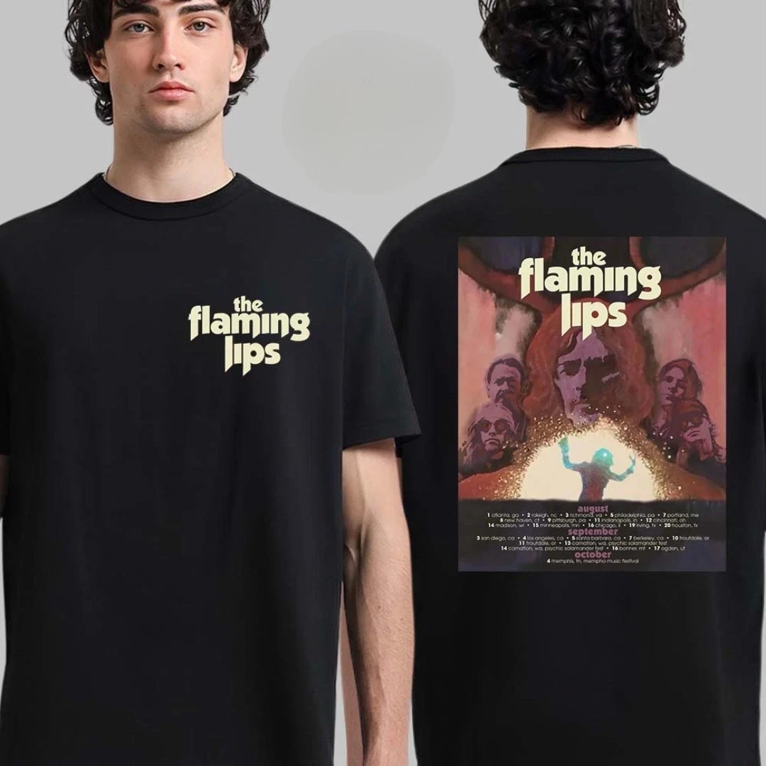The Flaming Lips Summer Tour 2025 Tour Dates Two Sided T-Shirt