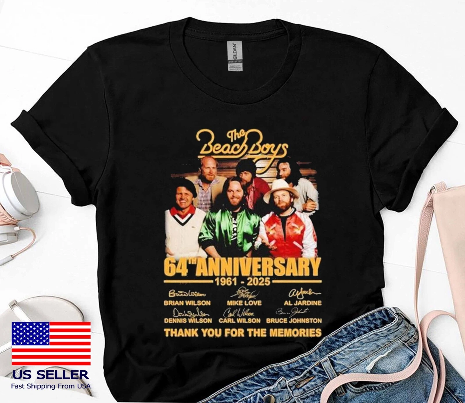 The Beach Boys 64Th Anniversary 1961-2025 Thank You For The T-Shirt