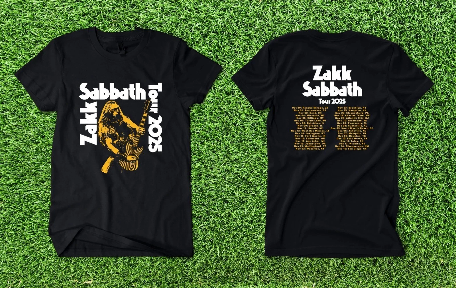 Zakk Sabbath Tour 2025 North American Dates Two Sided T-Shirt