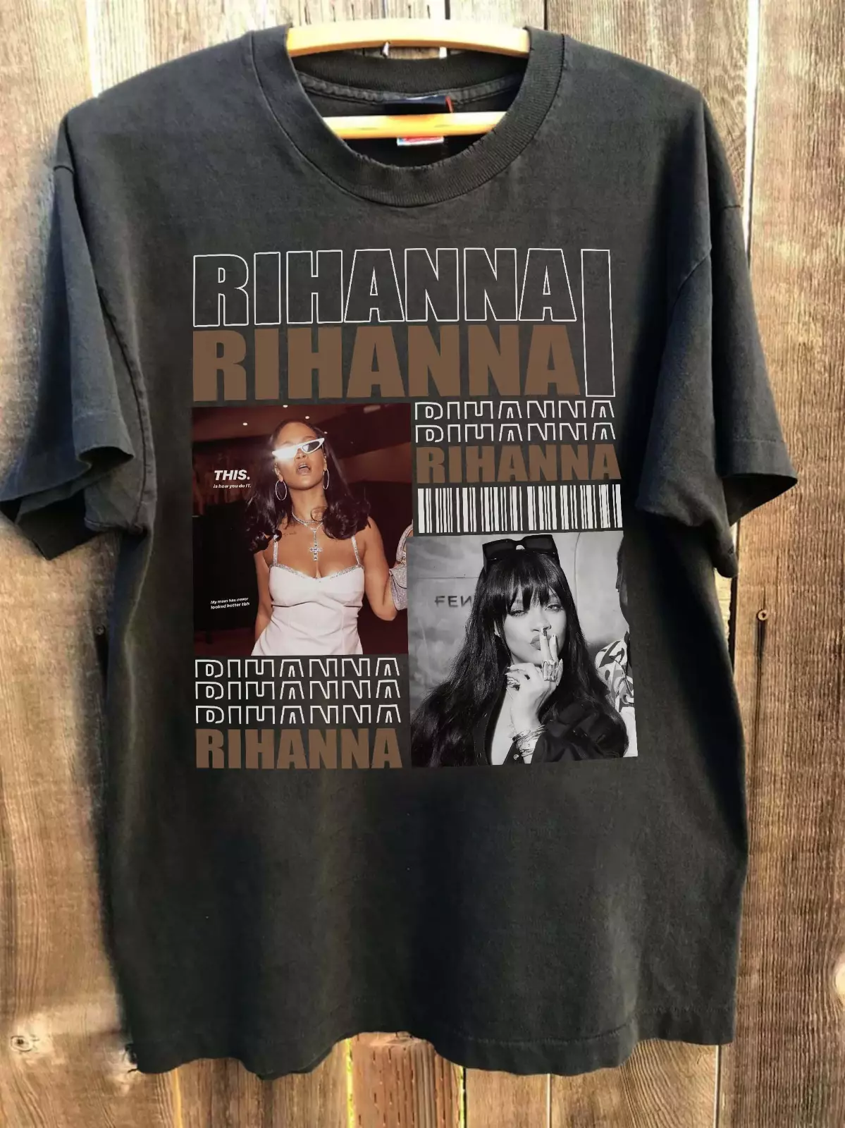 Rihanna Gift For Friends Black T-Shirt