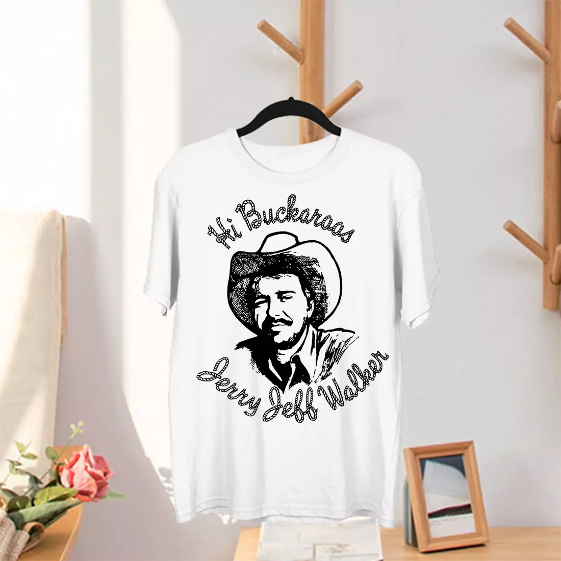 Jerry Jeff Walker Shirt White