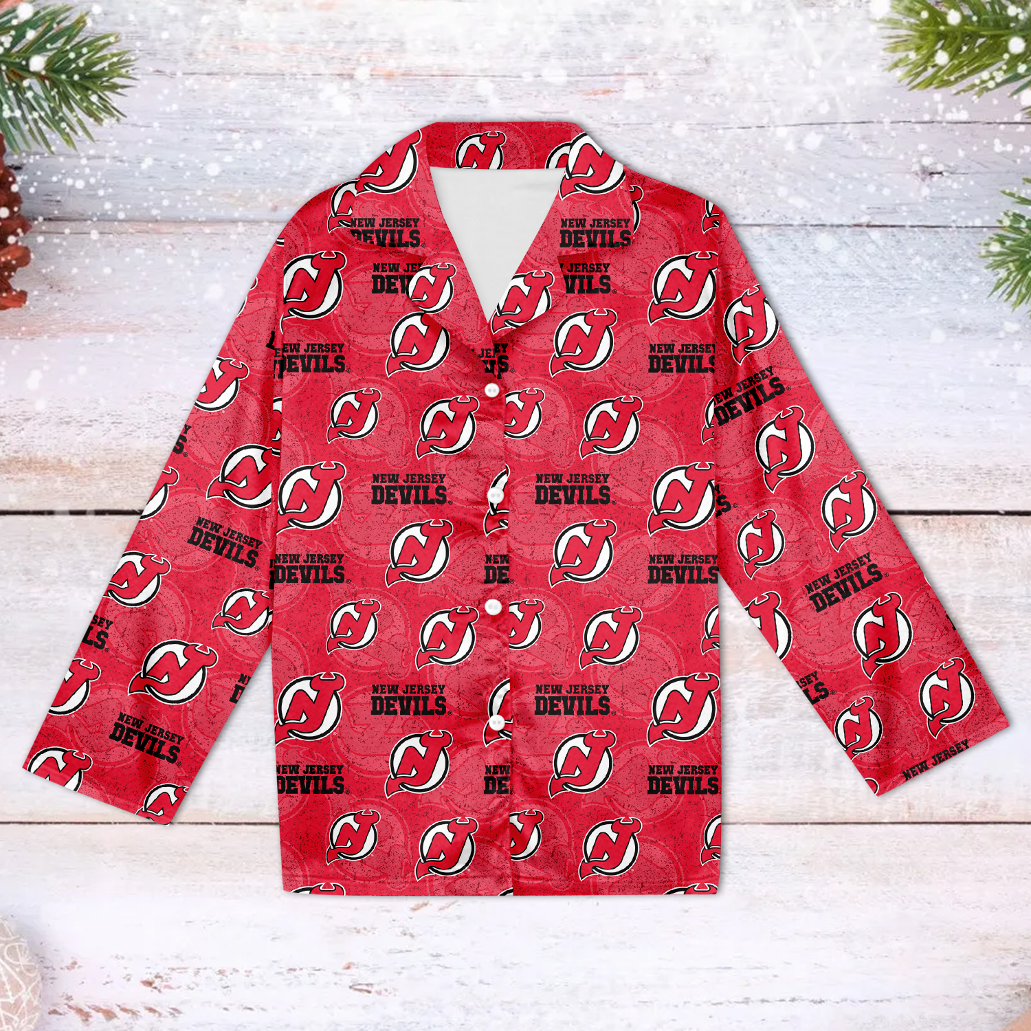 New Jersey Devils Family Matching Pajama Set 
