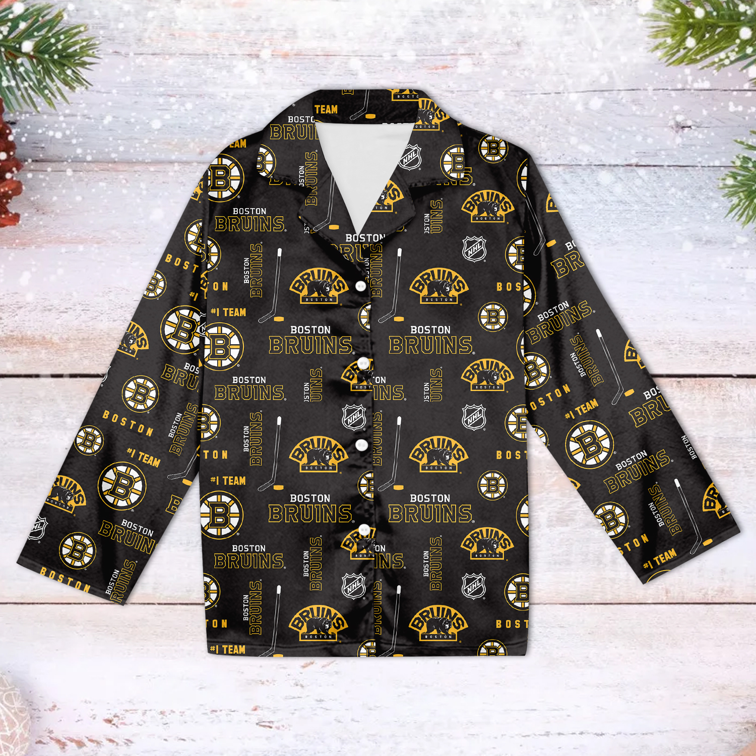 Boston Bruins Family Matching Pajama Set 