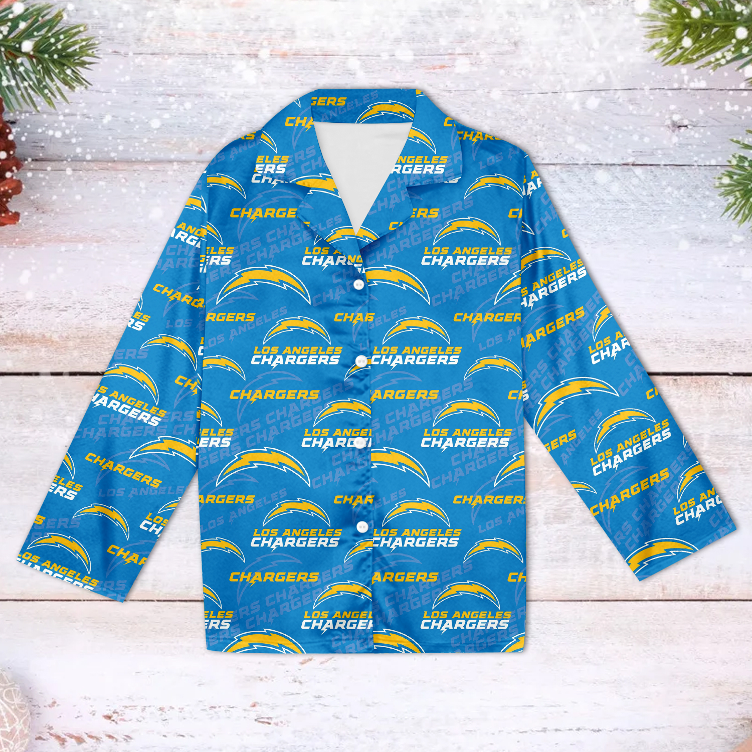 Los Angeles Chargers Family Matching Pajama Set 