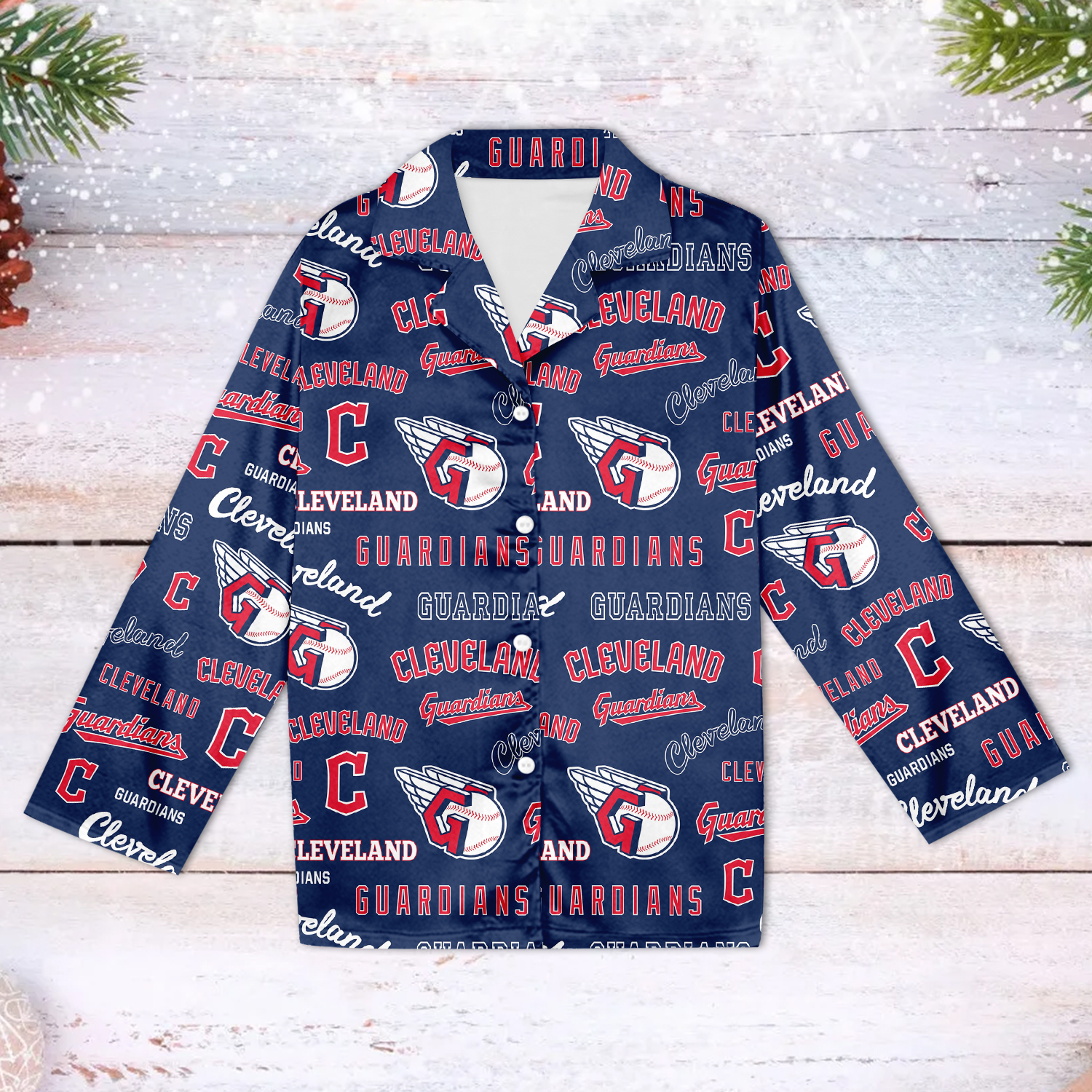 Cleveland Guardians Family Matching Pajama Set 
