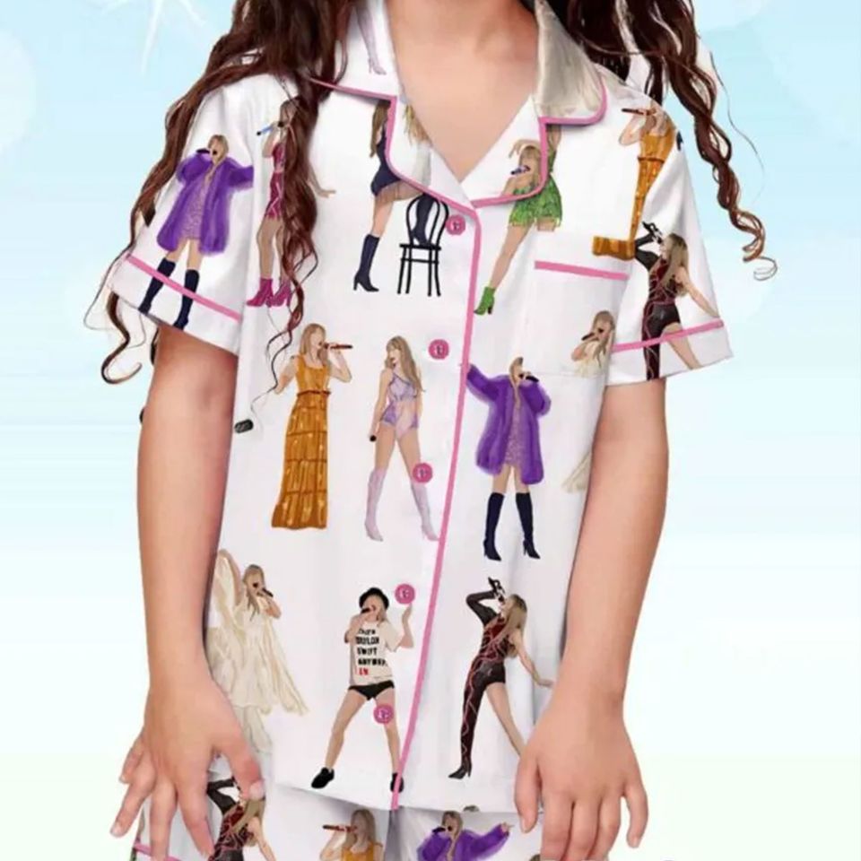Taylor The Eras Tour Film Short Pajama Set