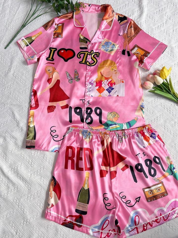 Lover Taylo Version Pajama Set, Taylor Pajama Set, Taylor Version Eras Tour Pajamas