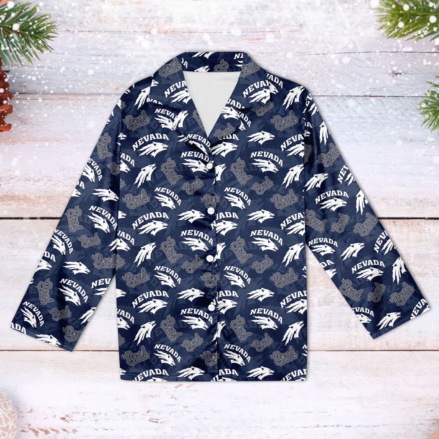 University Of Nevada Family Matching Pajama Set 