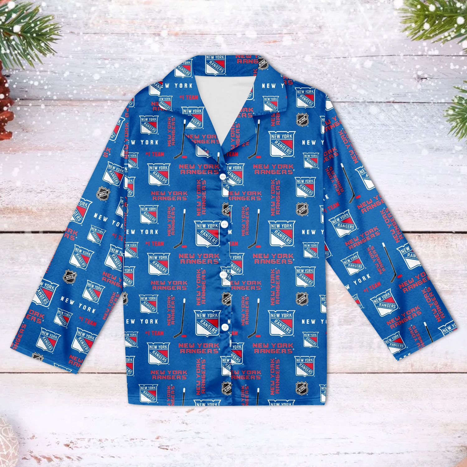New York Rangers Family Matching Pajama Set 