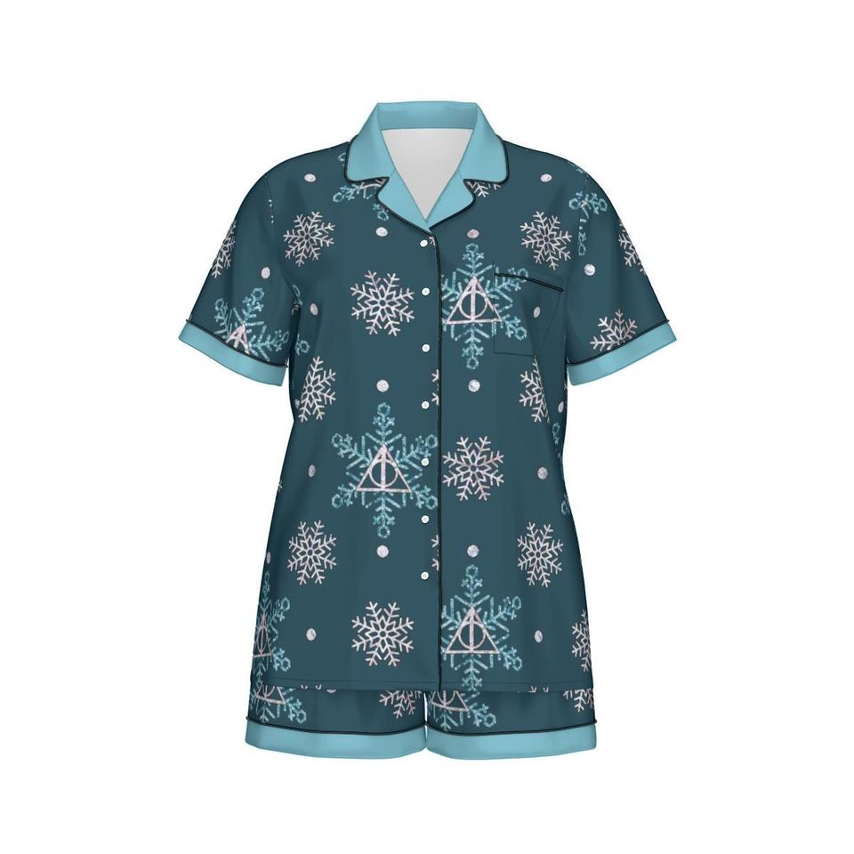Hallows Holiday Women'S Short Sleeve Pajama Set