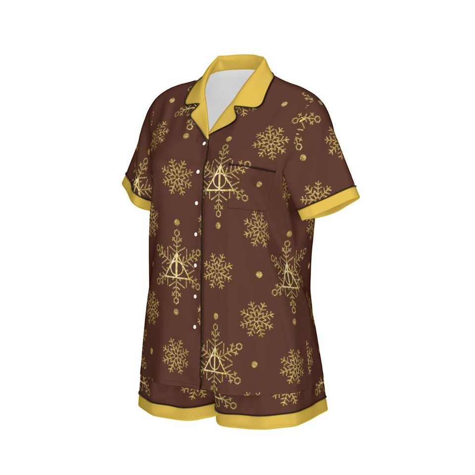 Inspired Snow House Women'S Short Sleeve Pajama Set