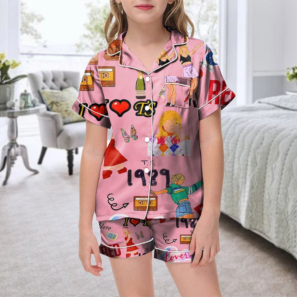 Taylor Music Lovers Fans Suit Short Sleeve Taylor Pajamas Set Sleepwear Swift Short Set