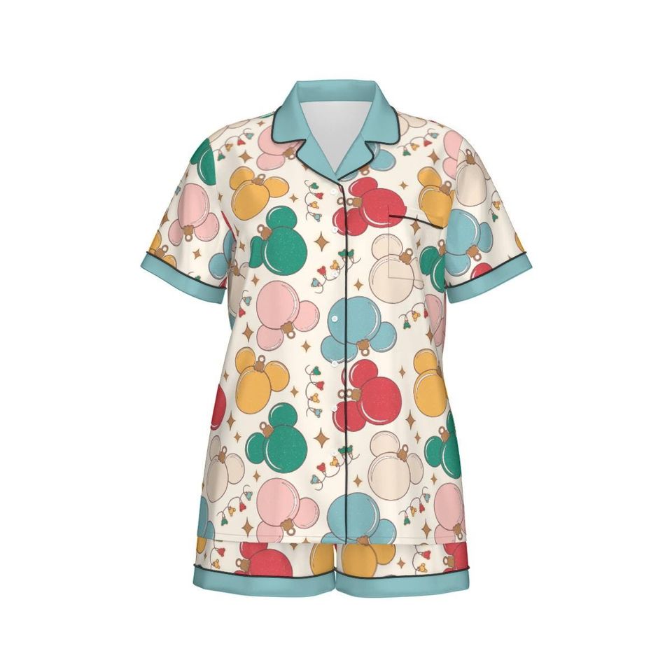 Inspired Ornaments Women'S Short Sleeve Pajama Set
