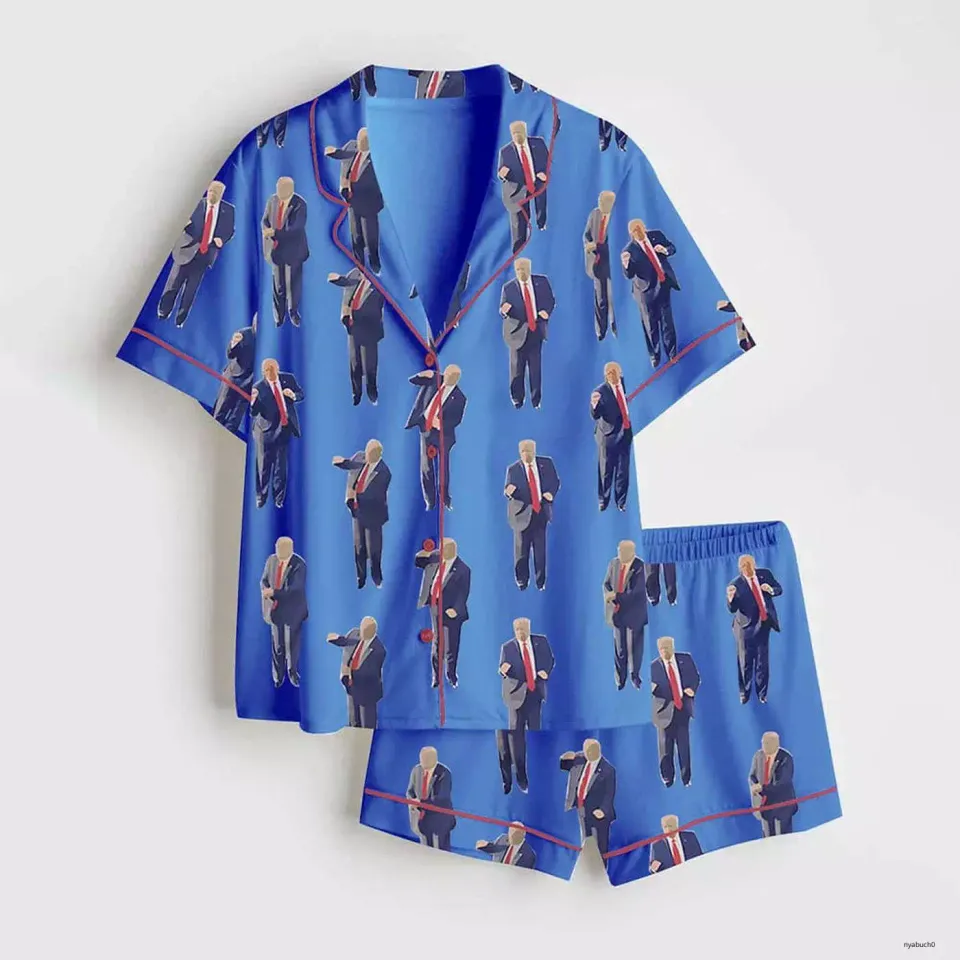 Trump Dancing Pajamas Set - Trump Won Soft Breathable Sleepwear Pajama Set