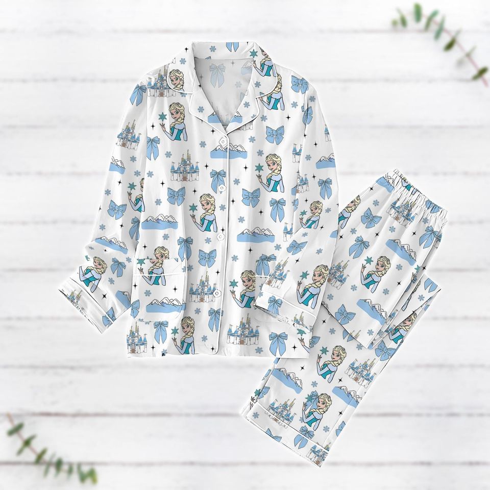 Elsa Pajama Set, Frozen Movie Pajama Set