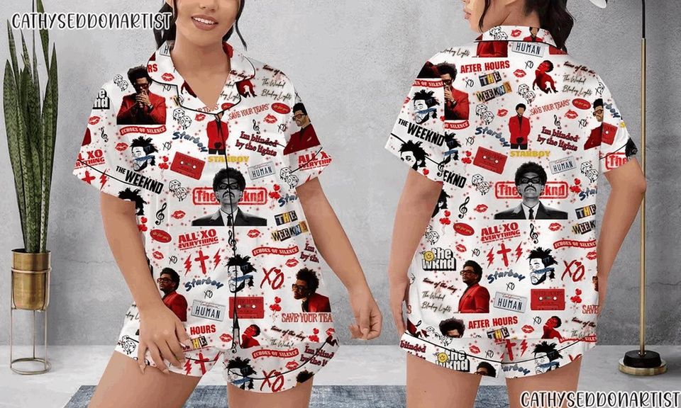 Weeknds Pajama Set Music Theme