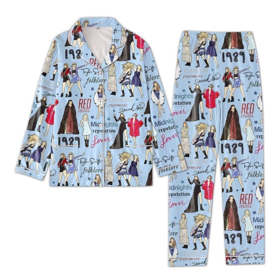 Taylor All Hit Album Eras Tour Pajama Set, Taylor Eras T0Ur Pajama Set