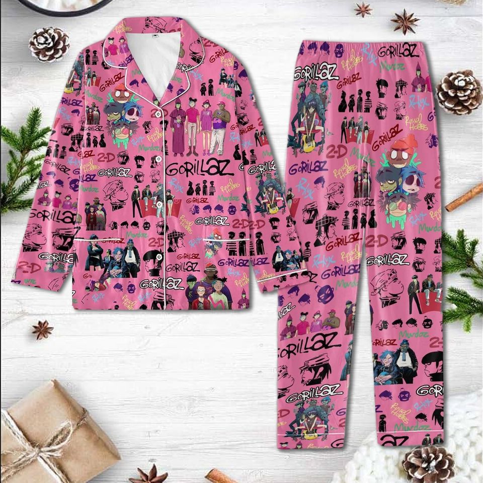 Gorillaz Pajama Set, Gorillaz Pyjamas Set