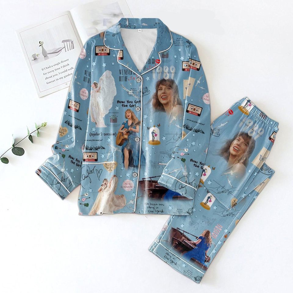 Taylor How You Get The Girl Blue Pajama Set