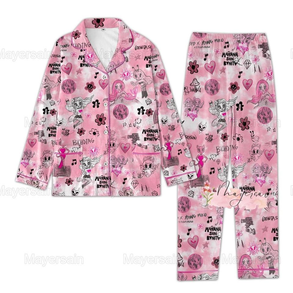 Karol G Maana Ser Bonito Pajama Set, Bichota Pajama Set