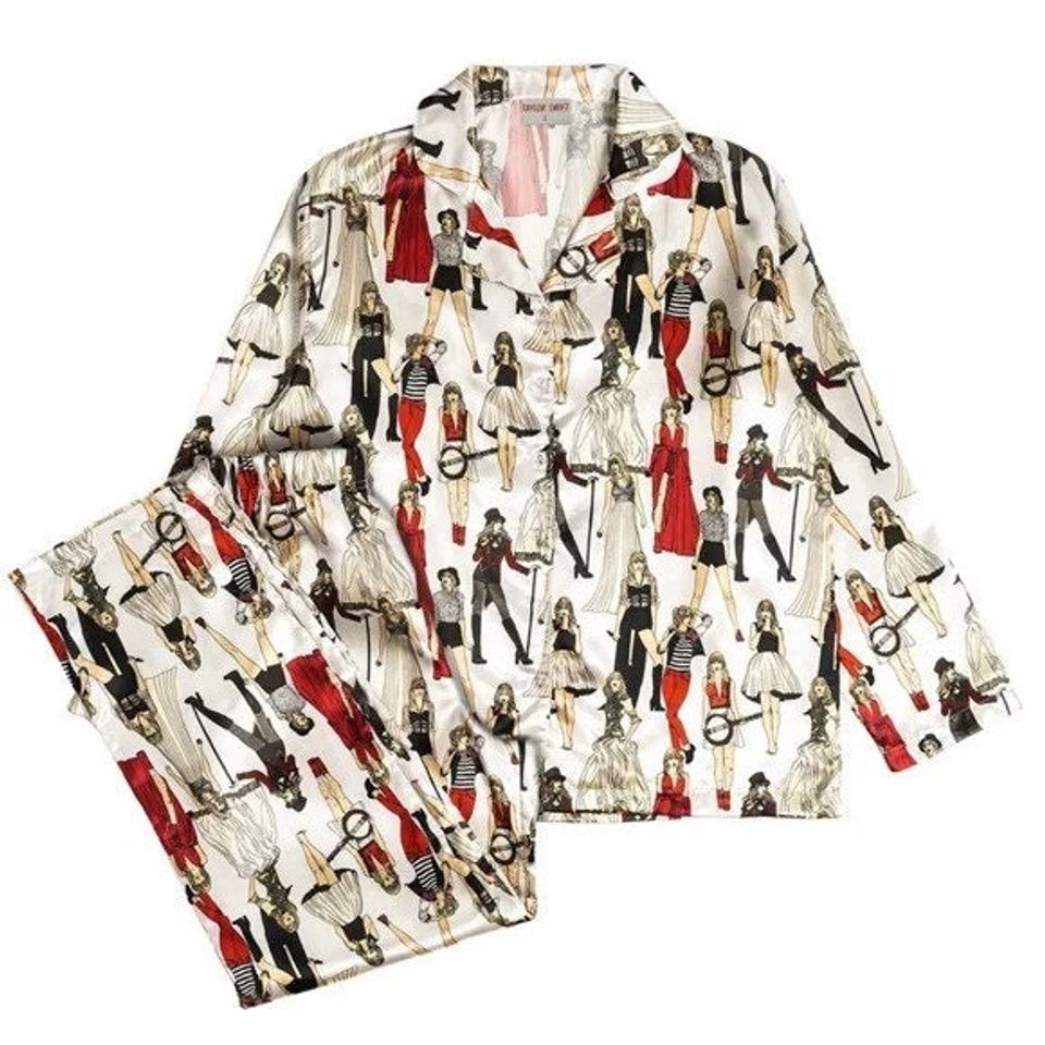 Taylor Red Eras Pajamas, Taylor Version Pajama Set
