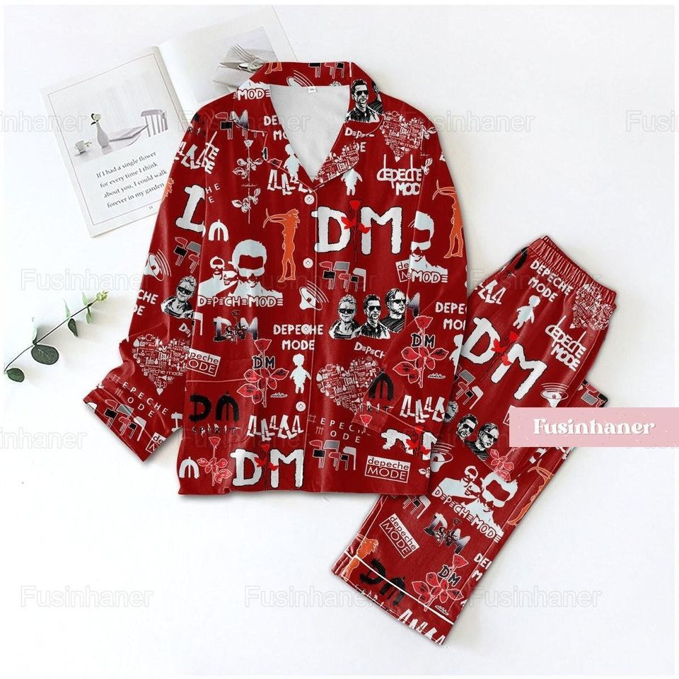 Depeche Mode Pajamas, Depeche Mode Pajama Set, Depeche Mode Holiday Pajamas