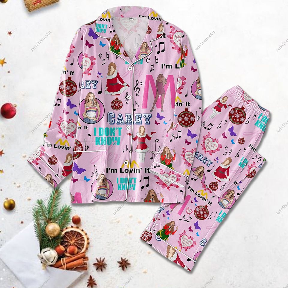 Mariah Carey 2025 Tour Pajama Set, Mariah Carey Merry Pajama Set