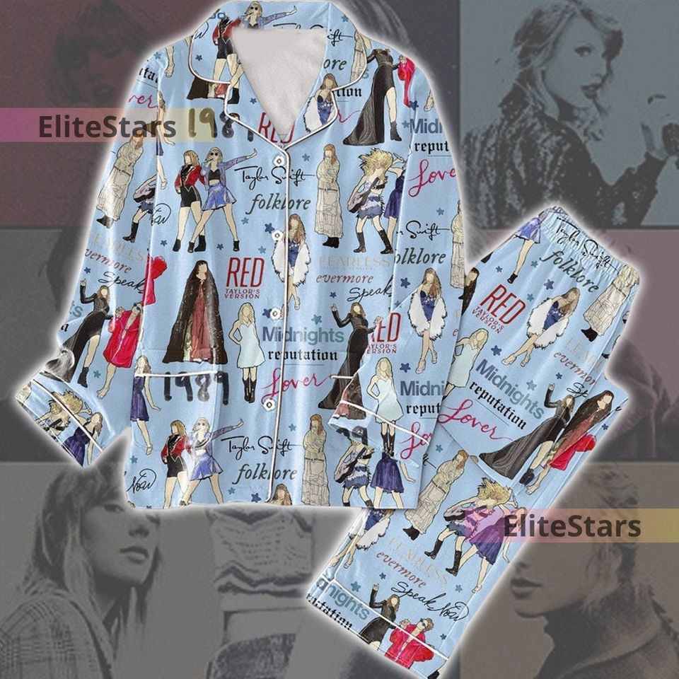 Taylor Version Womens Pajama Set, Taylor Version Tour Pajama Set
