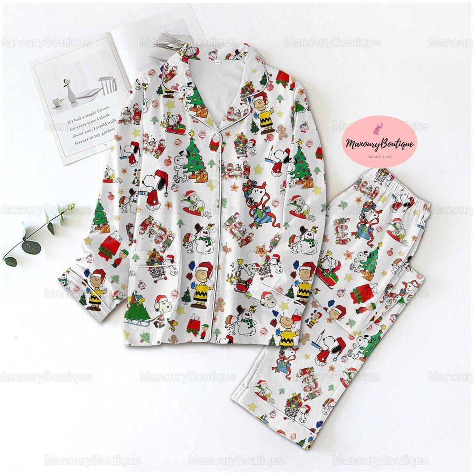 Snoopy Pajamas, Char.Lie Brown Pajamas, Charlie Snoopy Pajama Set