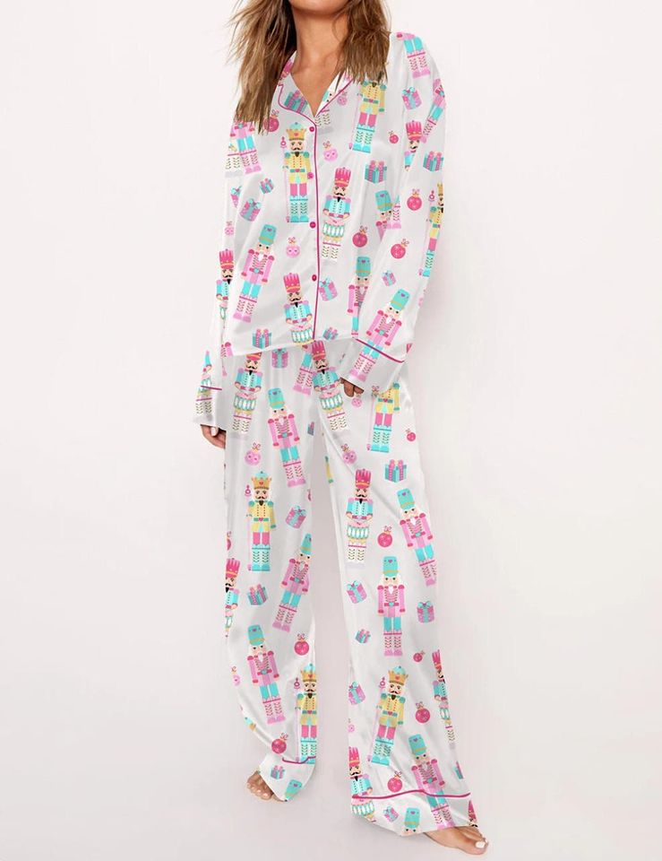 Pink Nutcracker Pajama Set, Nutcracker Pajama Set