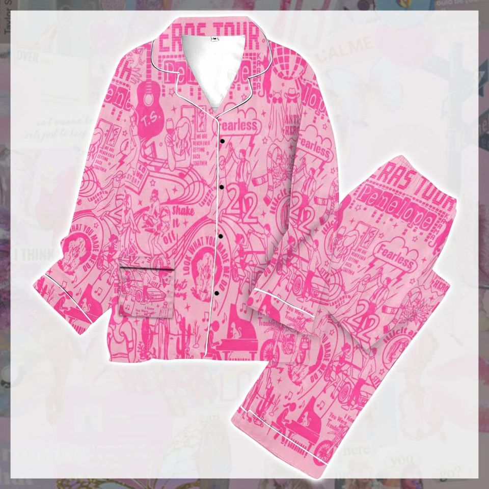 Taylor Pajama Set, Taylor Version Tour Womens Pajama Set