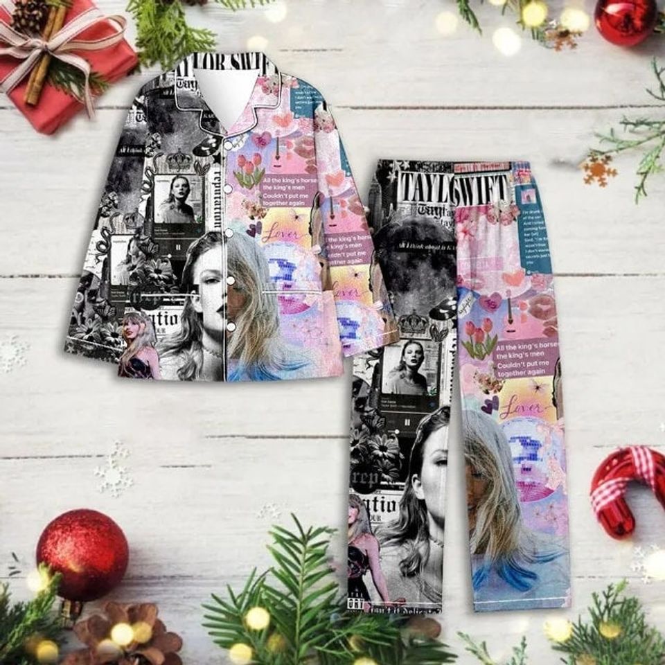 Taylor Printed Swift Shirts & Trousers Sleepwear Taylor Version Pajama Set
