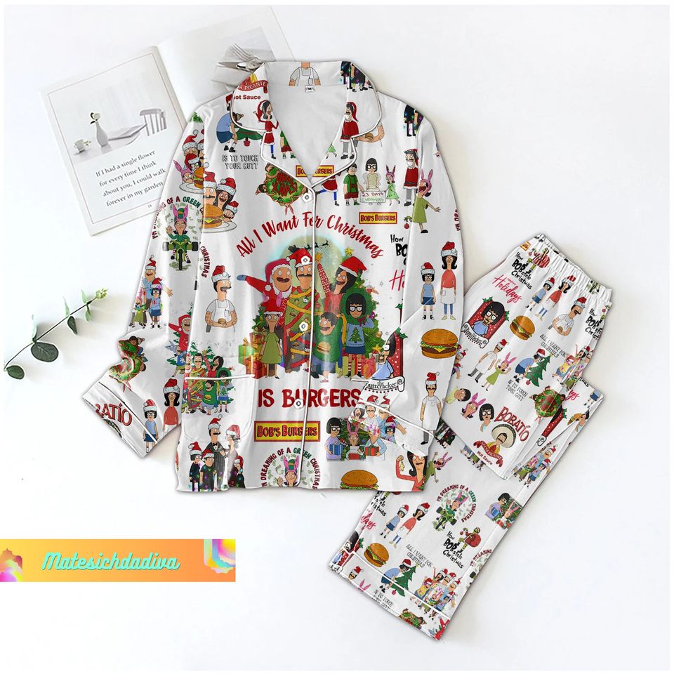 Gift, Bobs Burgers Pajama Set, Bobs Burgers Pajamas
