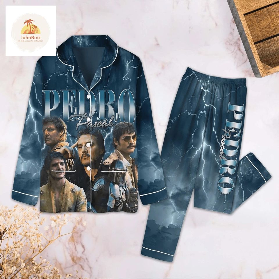 Pedro Pascal Pajama Set, Vintage Pedro Pascal Pajamas