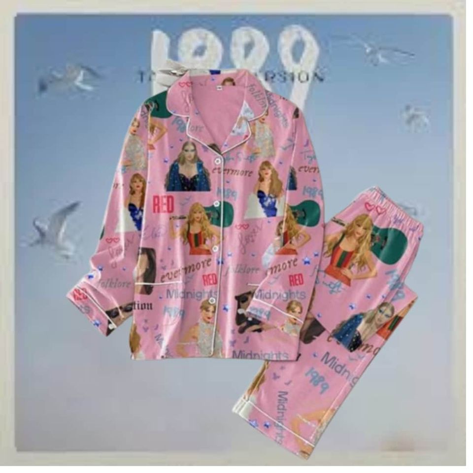 The Eras Tour Pajamas, Taylor Holiday Pajamas, Taylor Pajama Set