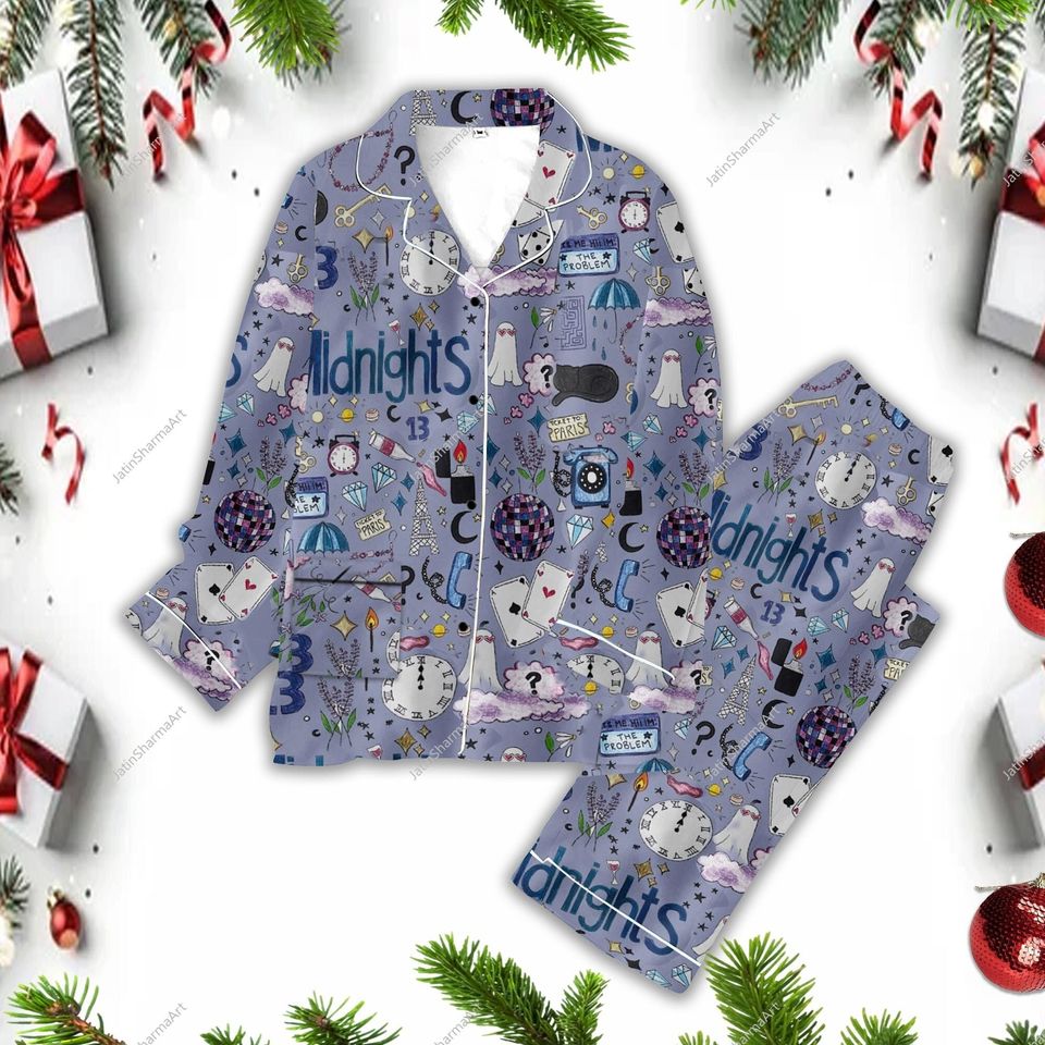 Taylor Version Tour Midnights Womens Pajama Set, Taylor Version Pajama Set