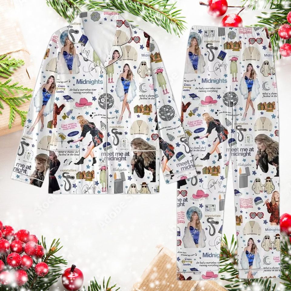 Taylor Pajama Set, Swifti Tour Womens Pajama Set, Swifti Pajama Sets