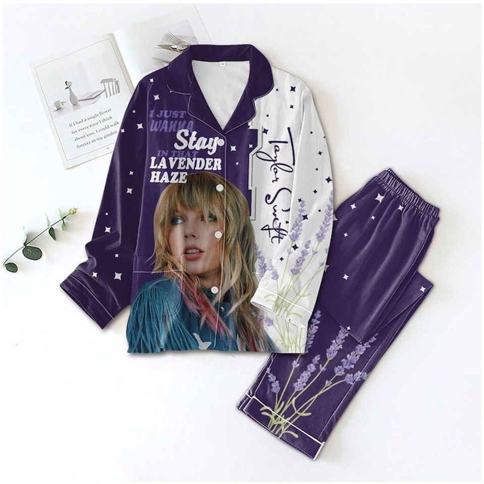 Taylor I Feel The Lavender Haze Pajama Set
