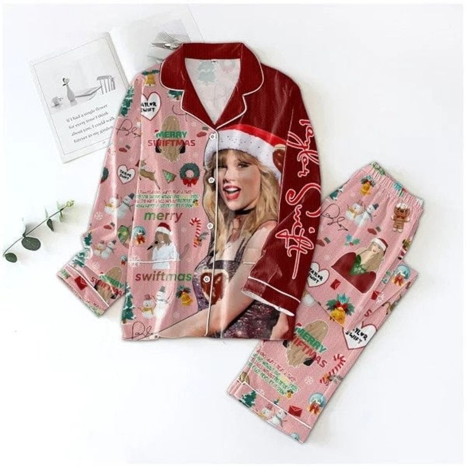 Taylor Merry Swiftmas Pajama Set, Taylor Version Pajama Set,The Eras Tour Pajama Set