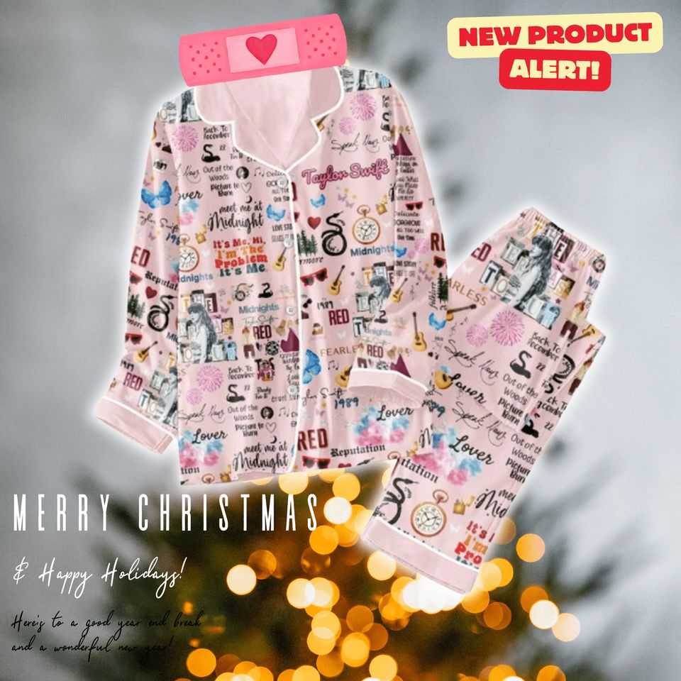 Taylor All Hit Album Eras Tour Pajama Set, Swiftiee Pajama Set, Swiftiee Pajamas
