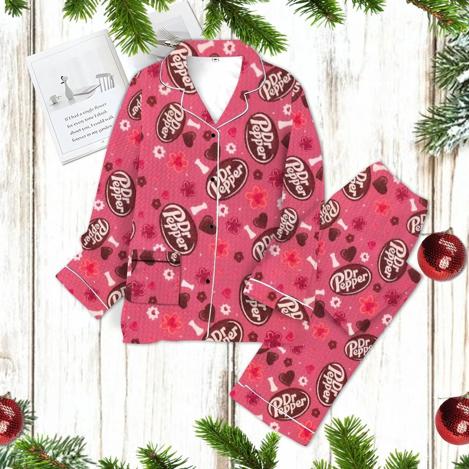 Dr Pepper Pajama Set, Dr Pepper Womens Pajamas