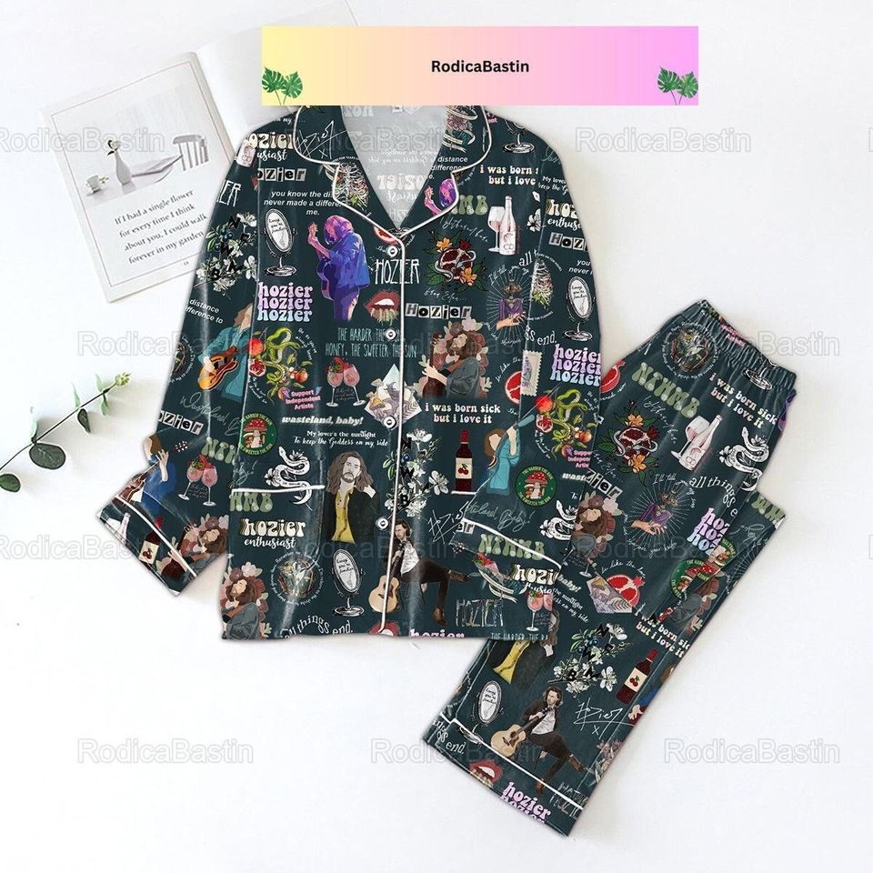 Hozier Pajama Set, Wasteland Pajamas, Vintage Hozier Holiday Pajamas