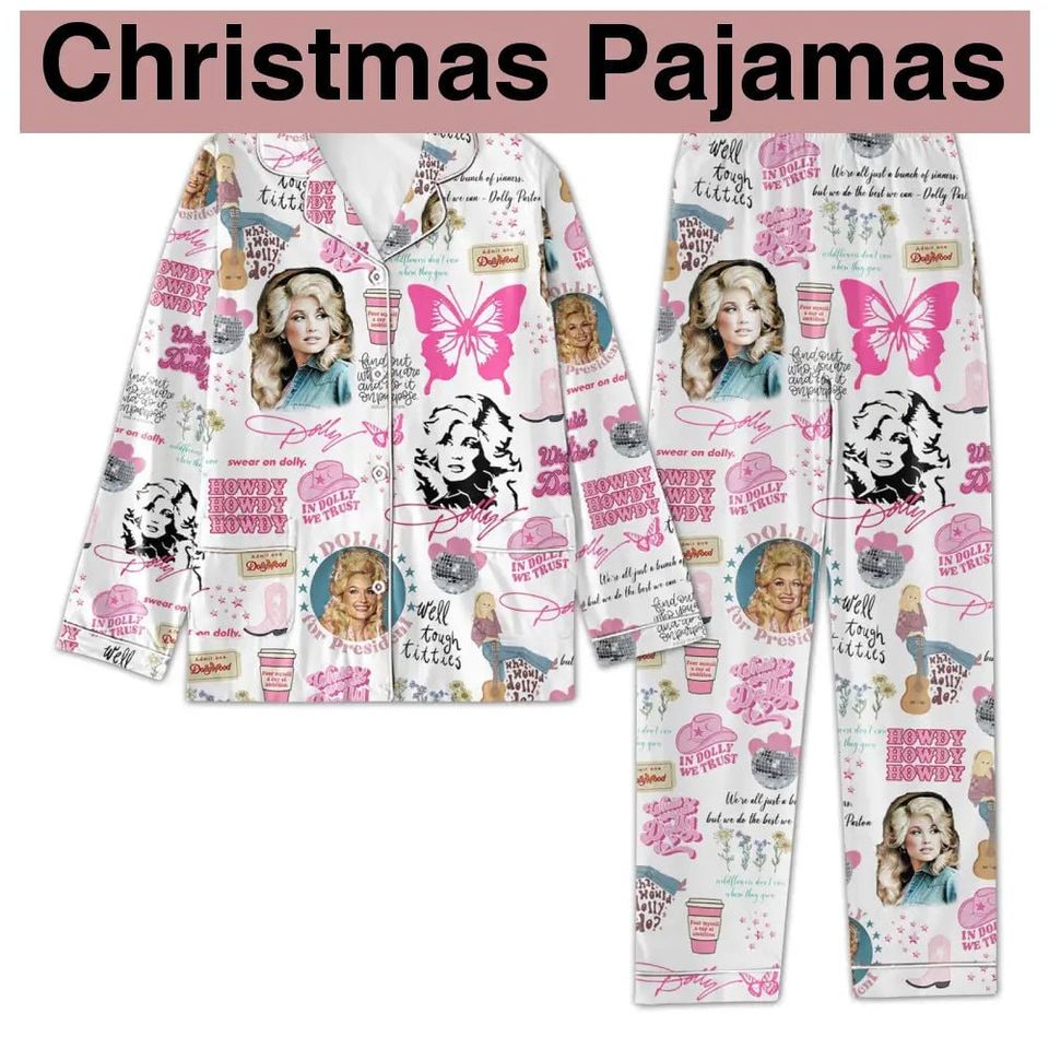 Dolly Parton President We Trust Pajama Set