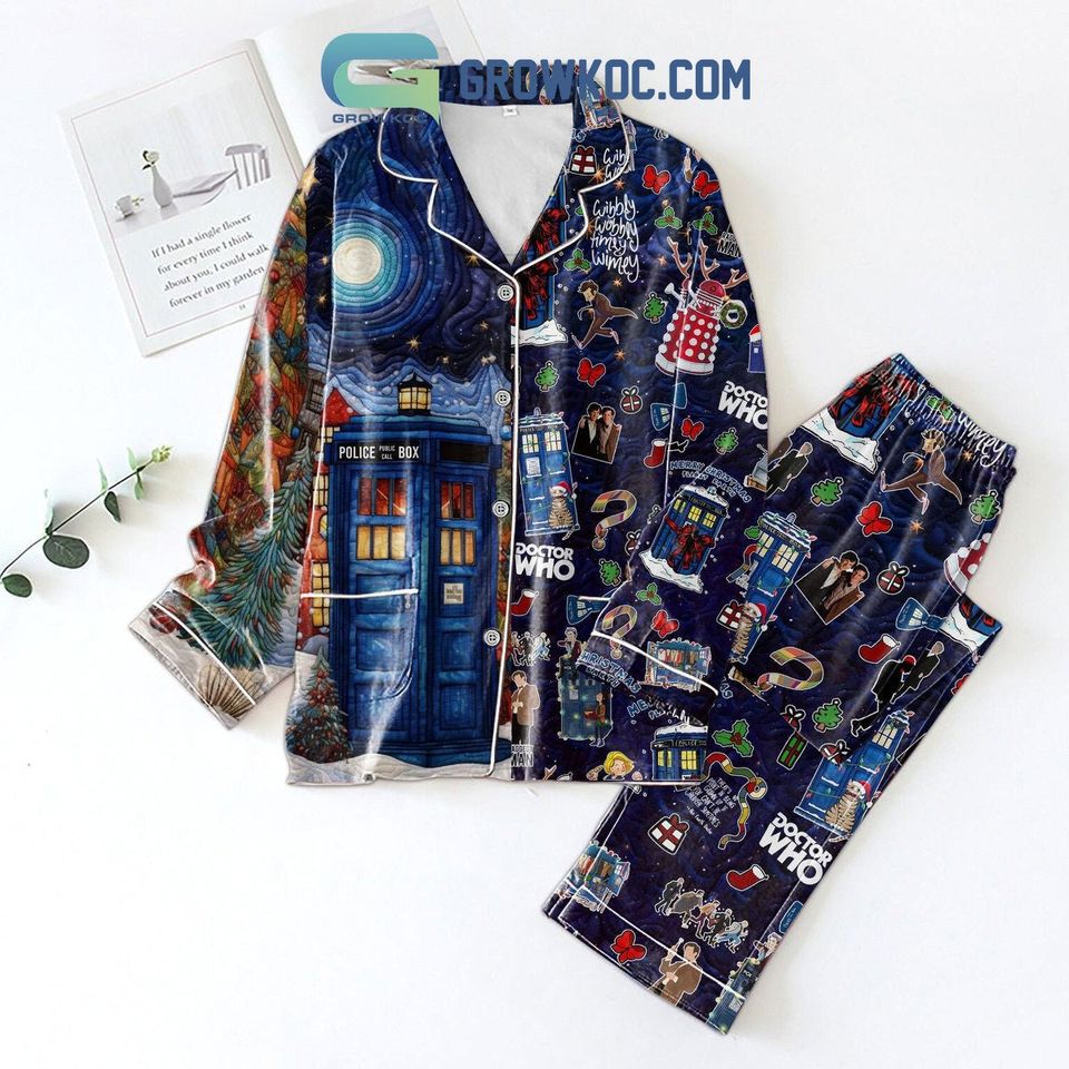 Doctor Who Merry Planet Earth Pajama Set, Pajamas, Family Pajamas