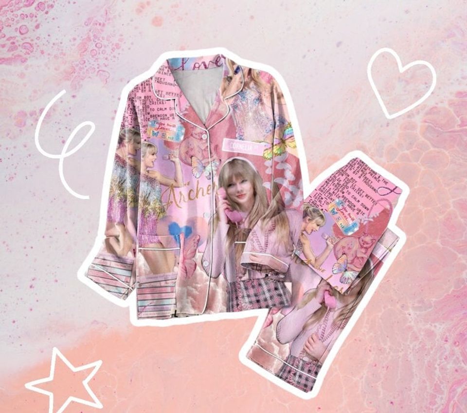 Taylor Pajama Set/ Swiftmas Pyjamas Set/ The Eras Tour 